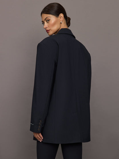 Carbon38 Yago Blazer - Navy Pinstripe