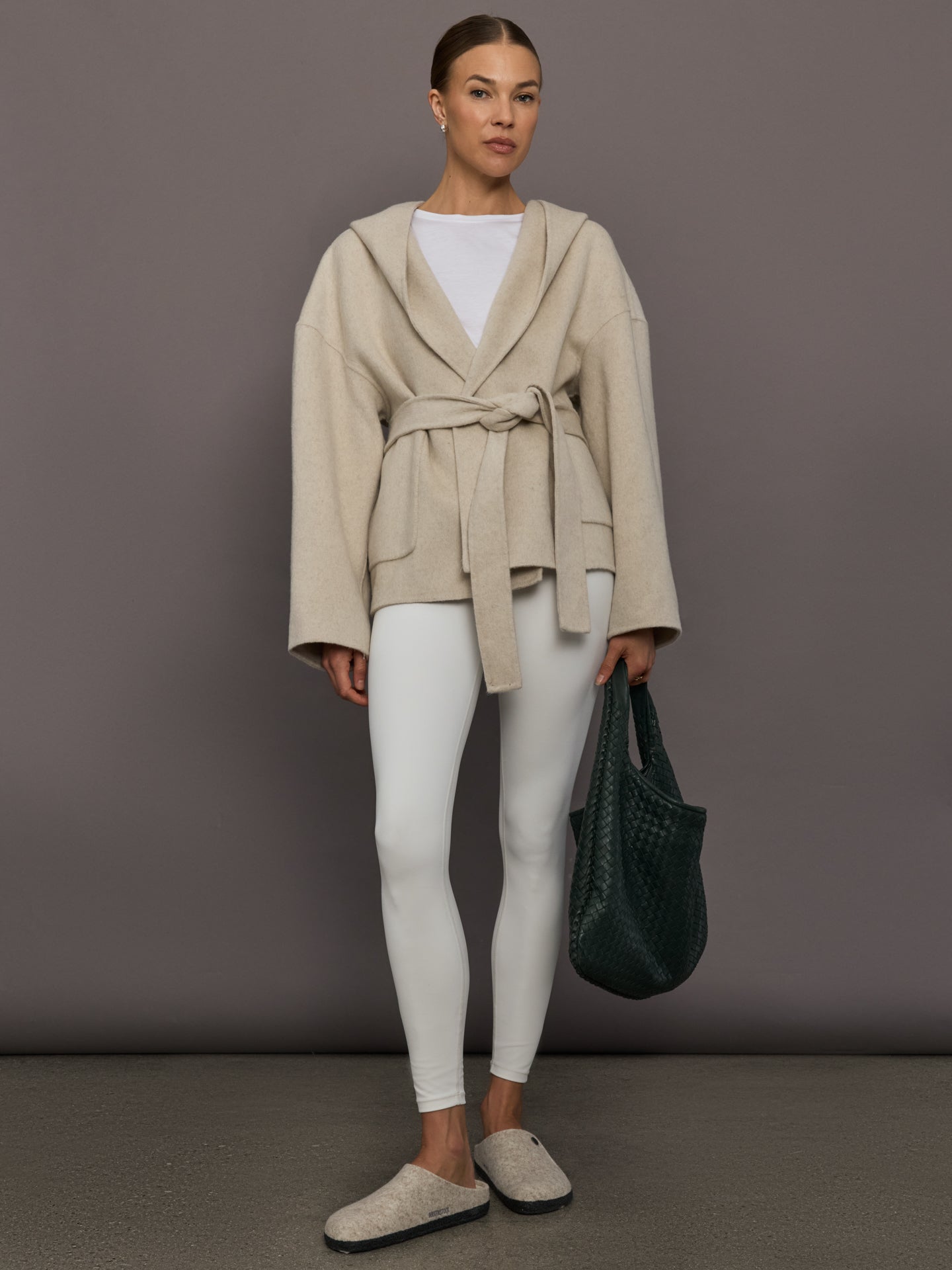 Carbon38 Lyndi Hoody Coat - Creme