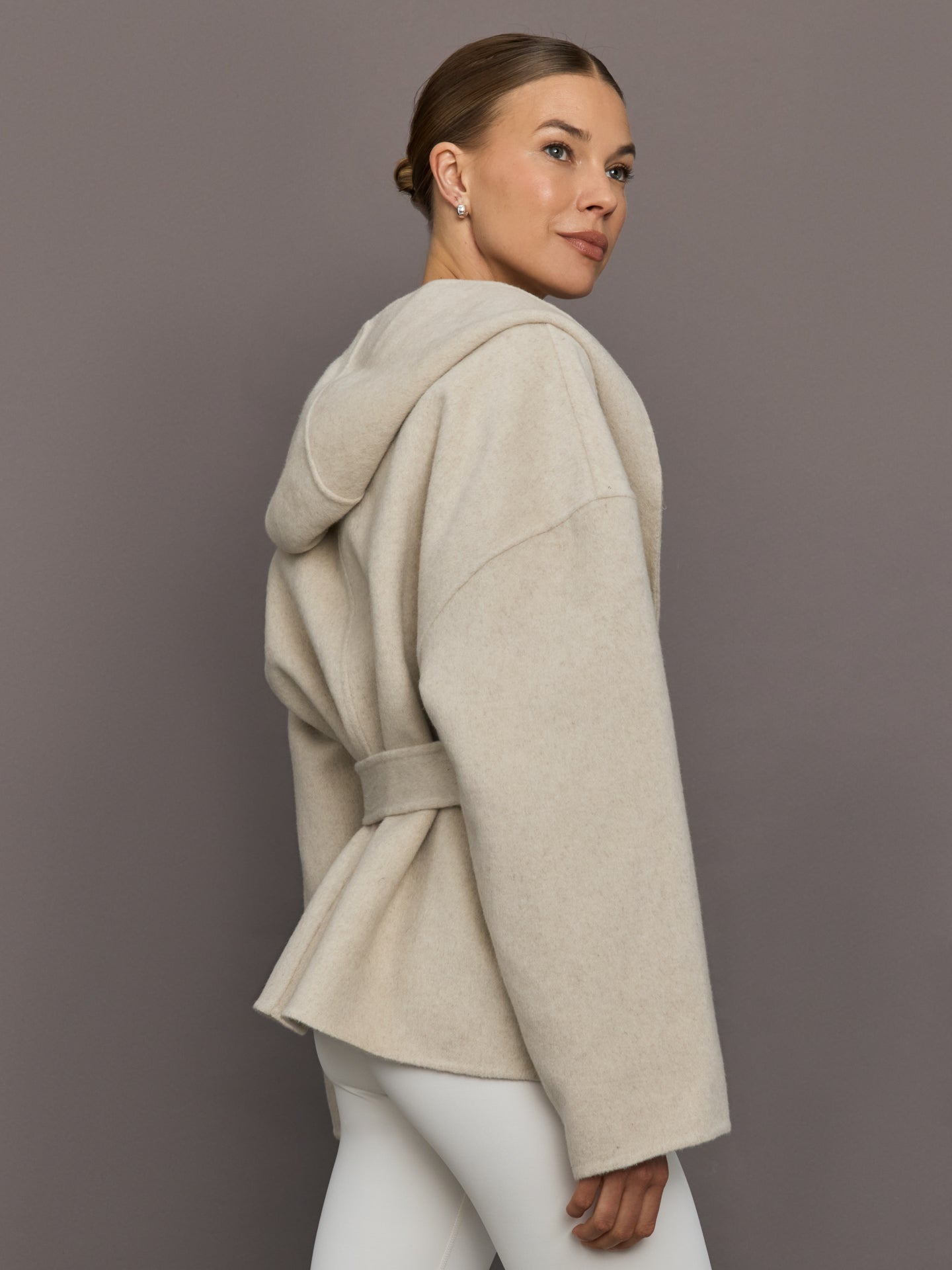Carbon38 Lyndi Hoody Coat - Creme