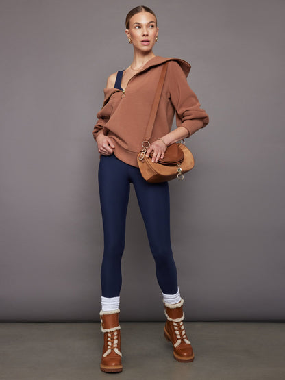 Carbon38 V-Neck Jumpsuit in Melt - Navy Blazer