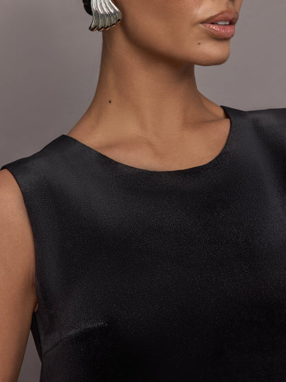 Carbon38 Sleeveless Mini Dress - Black