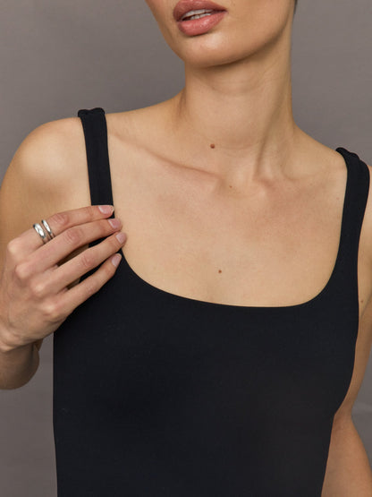 Carbon38 Linen and Melt Dress - Black/White