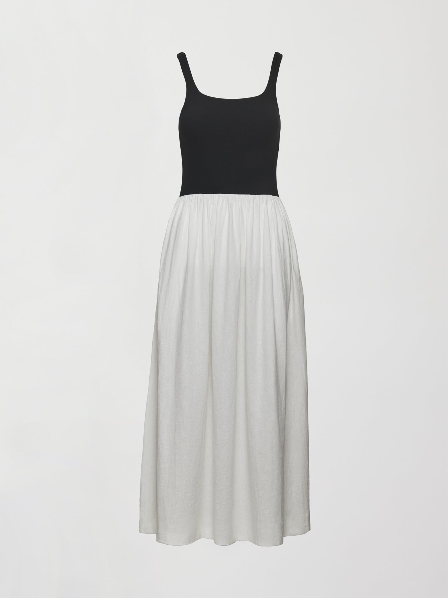 Carbon38 Linen and Melt Dress - Black/White