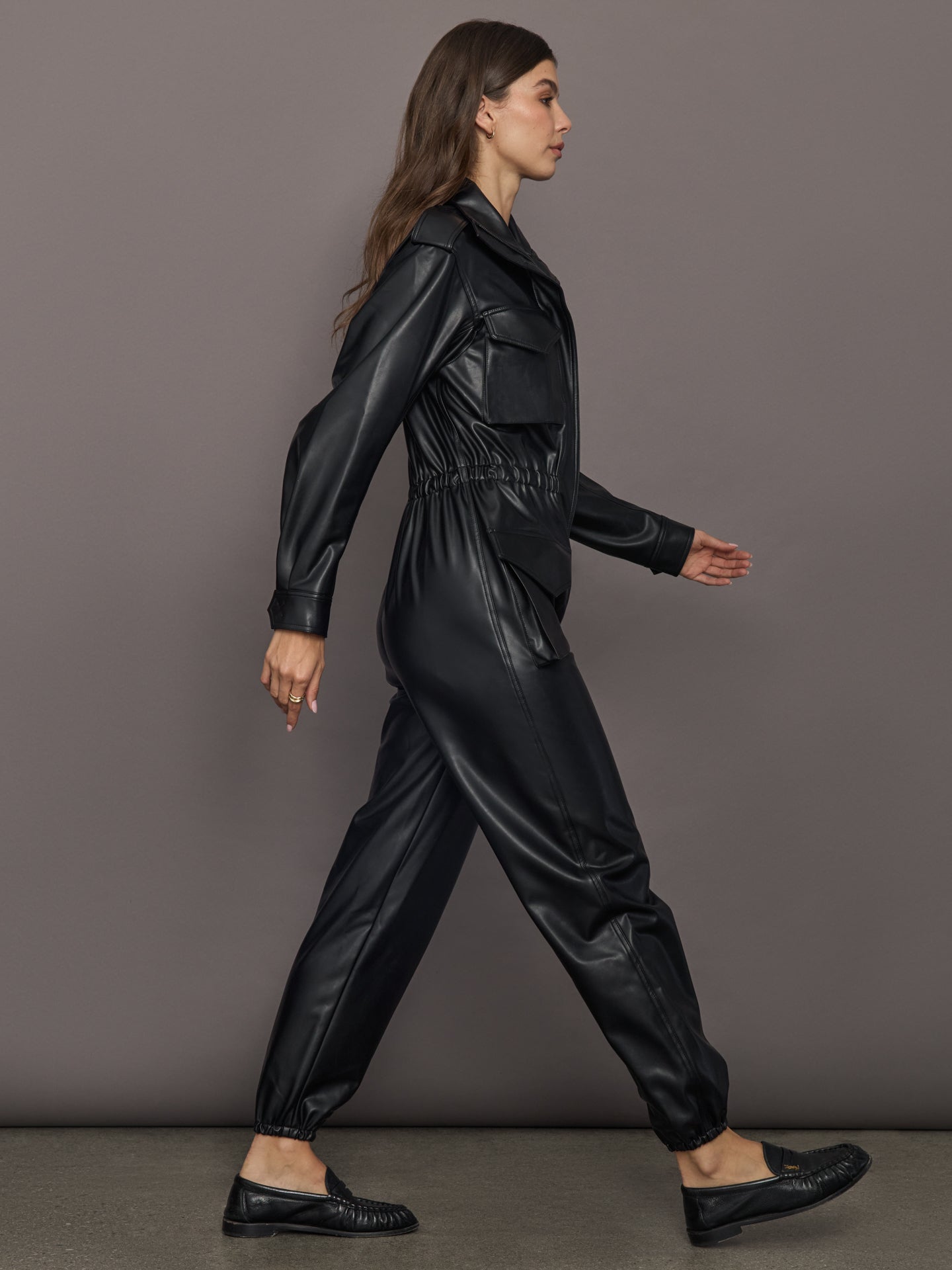 Carbon38 Turtle Cargo Jumpsuit - Black