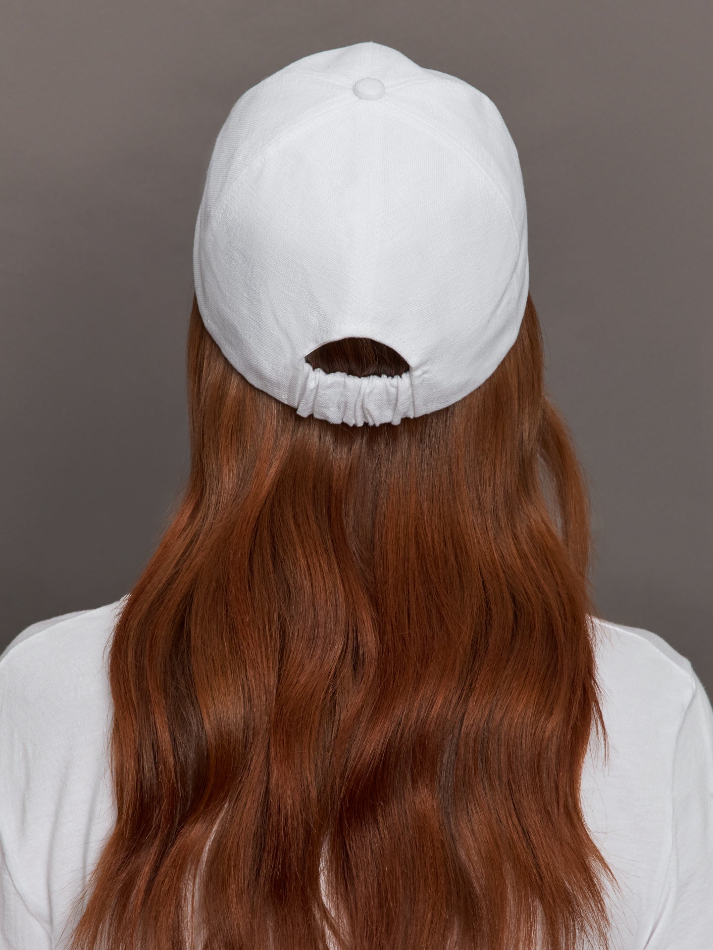Carbon38 Lo Linen Baseball Cap - Optic White Linen