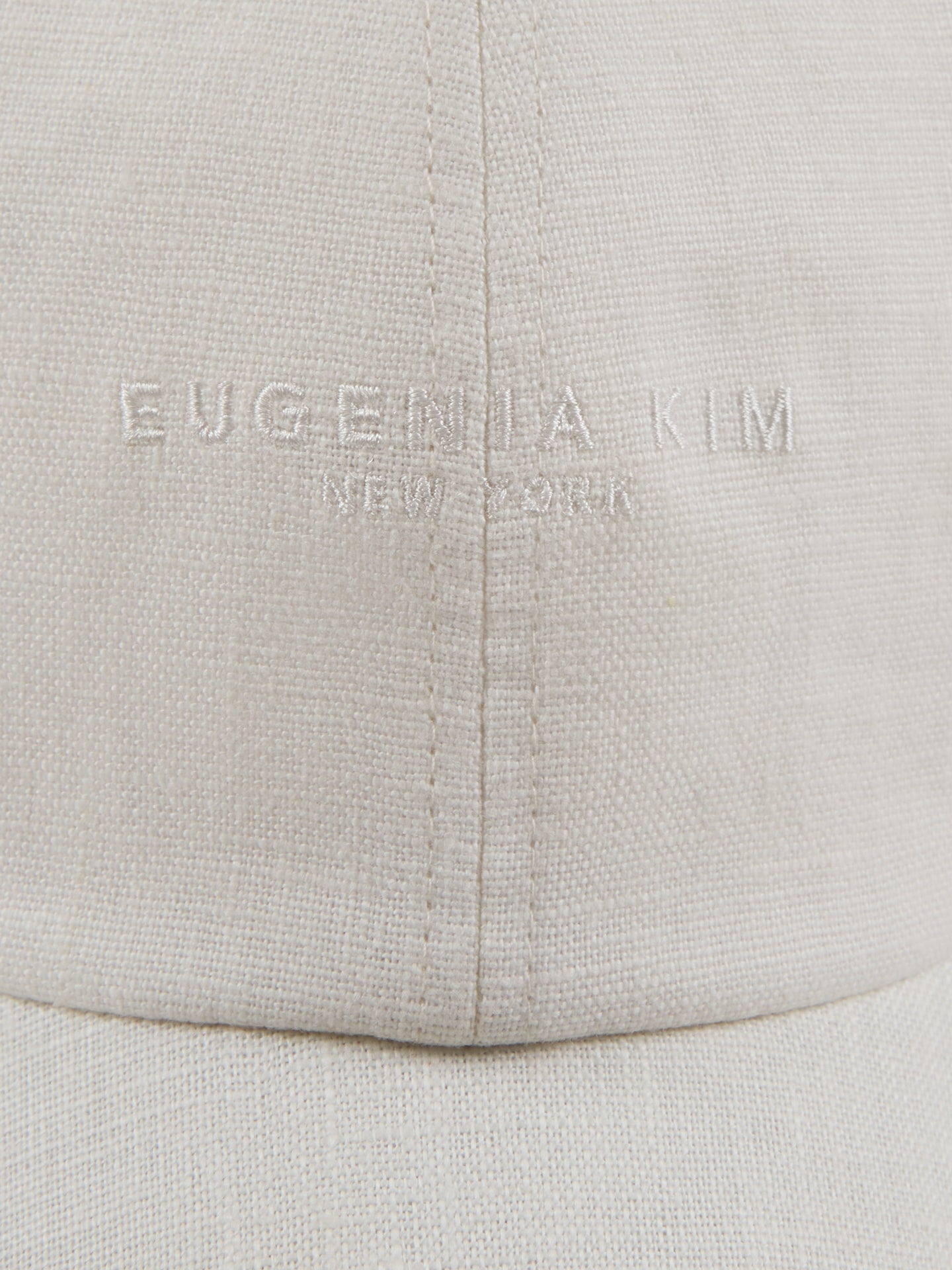 Carbon38 Lo Linen Baseball Cap - Optic White Linen