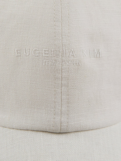 Carbon38 Lo Linen Baseball Cap - Optic White Linen