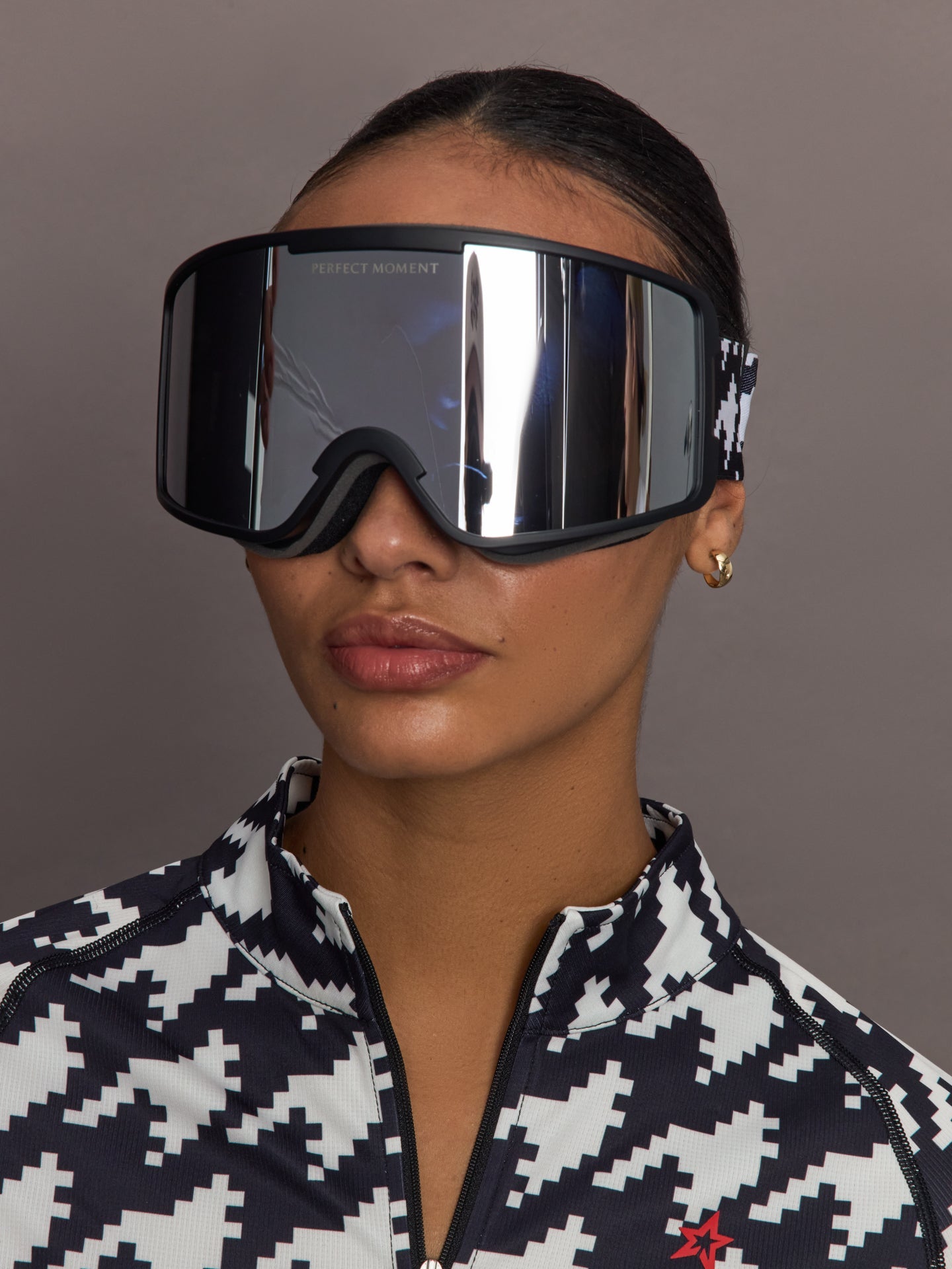 Carbon38 Goggles - B&W Houndstooth
