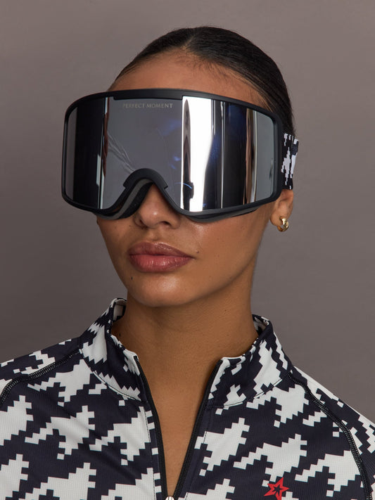 Carbon38 Goggles - B&W Houndstooth